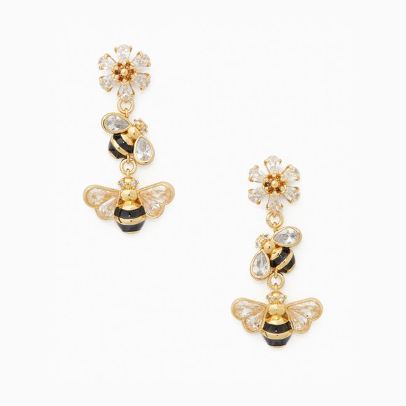 KATE SPADE NEW YORK All Abuzz Bumble Bee Drop Earrings